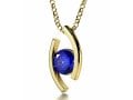 Gold Plate Swarovski I Love You Eye Necklace by Nano