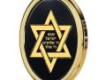 Gold Plated Star of David Pendant - Shema Yisrael