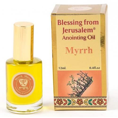 Gold Series Blessing from Jerusalem - Myrrh Anointing Oil 0.4 fl.oz (12ml)