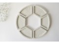 Graciela Noemi Handcrafted Modular Passover Seder Plate - White