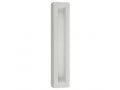 Gray Polyresin Mezuzah Case, Decorative Elongated Shin  Choice of Lengths