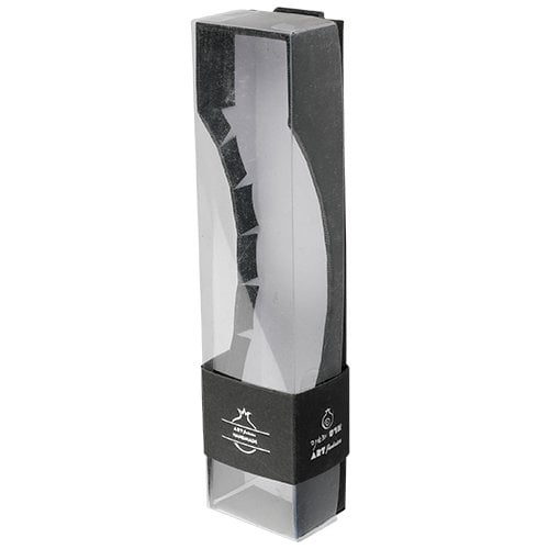 Gray Polyresin Mezuzah Case, Decorative Elongated Shin  Choice of Lengths