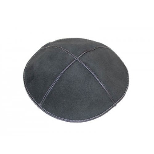 Gray Suede Kippah