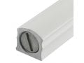 Gray and White Marble Aluminum Mezuzah Case, Side Channels  Various Lengths