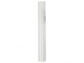 Gray and White Marble Aluminum Mezuzah Case, Side Channels  Various Lengths