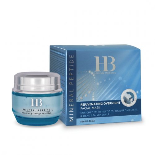 H&B Rejuvenating Overnight Facial Mask Cream - Mineral Peptide Blue Series