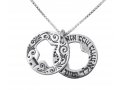 HaAri Double Star of David Ana BeKoach Hamsa Evil Eye Sterling Silver Kabbalah Necklace