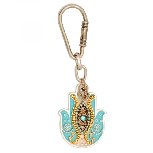 Hamsa keyring by Ester Shahaf