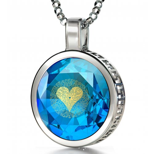 I Love You Pendant By Nano Gold - Silver