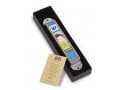 Iris Design Handcrafted Pewter & Enamel Beaded Kids Mezuzah Case - Young Boy