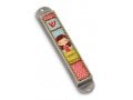 Iris Design Handcrafted Pewter & Enamel Beaded Kids Mezuzah Case - Young Girl