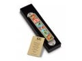 Iris Design Handcrafted Pewter Enamel Beaded Mezuzah Case - Roses and Birds