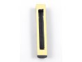 Jerusalem Stone Mezuzah Case with Western Wall Image, Black and White - 4.3