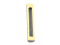 Jerusalem Stone Mezuzah Case with Western Wall Image, Gray and White - 4.3