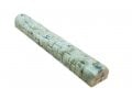 Jerusalem Stone Round Mezuzah Case, Set of 4 with Western Wall - 5.9