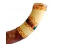 Jumbo Yemenite Hand Painted Shofar - Colorful Jerusalem