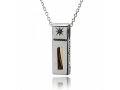 Kabbalah Pendant with Black Diamond by Ha'Ari Jewelry