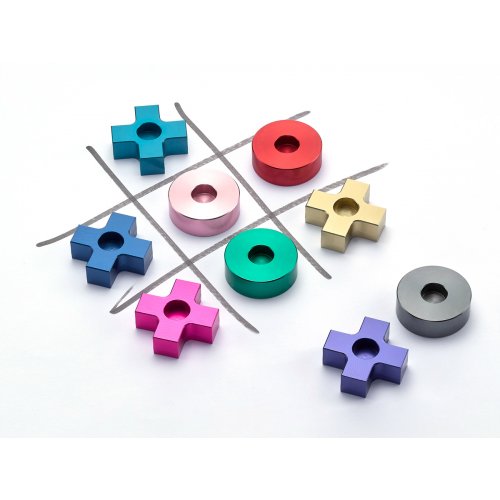 Laura Cowan, Dual Purpose Tic Tac Toe Game and Hanukkah Menorah - Multicolor