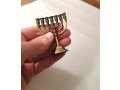 Miniature 7-Branch Menorah for Decoration, Bronze - 2.6 Inches