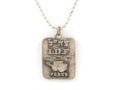 Necklace, Israeli Army Dog Tag Peace Dove Travelers Prayer Pendant - Ball Chain