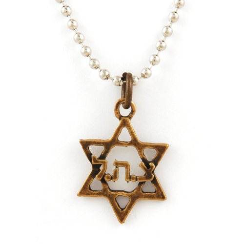 Necklace, Israeli Army Star of David ZAHAL Pendant - Choose Bronze or Pewter