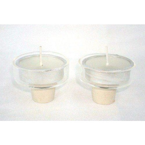 Pair of Tea Light Holder with rubber plug