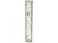 Perspex Transparent Plastic Mezuzah Case, Colored Confetti Design - 12 cm Scroll