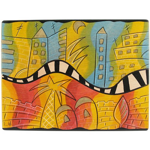 Rectangular Placemat O Jerusalem by Kakadu Art