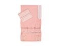 Ronit Gur Organza Tallit Prayer Shawl Set With Decorative Floral Panel - Pink