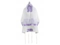 Ronit Gur Purple Insert Flower Design Tallit Prayer Shawl Set With Bag and Kippah