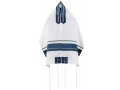 Ronit Gur Tallit Set with Elegant Blue Stripes