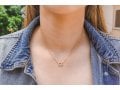 Rose Gold Plated Sterling Silver Necklace - Star of David with Zircons Pendant