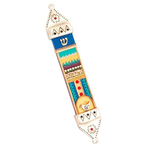 Shalom Mezuzah Case By Ester Shahaf