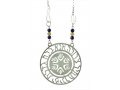 Shraga Landesman Anna Bekoach Prayer Hamsa Necklace - Nickel Silver