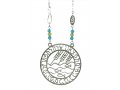 Shraga Landesman Faith Prayer Wheat and Fish Pendant - Nickel Silver