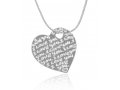 Silver English-Hebrew I Love You Pendant by Golan Studio