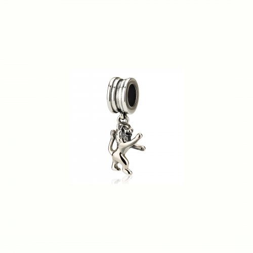 Silver Lion of Judah Bracelet Charm