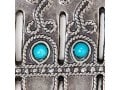 Silver Plated Ancient Wall Hamsa with Colorful Beads - Israel Museum Replica