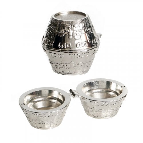 Silver Plated Compact Travel Candle Tea Light Holders