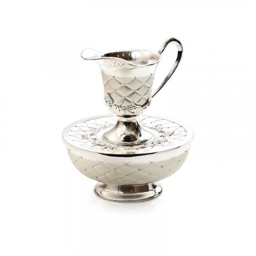 Silver Plated Two-Tone Mayim Achronim Hand Wash Cup