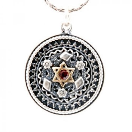 Silver Star of David Necklace by Golan Studio