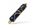 Small Metal Mezuzah Case, Streak Design on Enamel - Choose from Three Colors