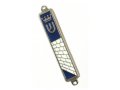 Small Mezuzah Case, Crown and Kotel Western Wall Design - Gold or Silver Frame