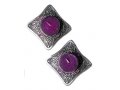 Small Square Art Nouveau Travelling Candlesticks