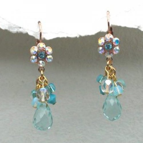 Sparkling Aqua Earrings by Edita