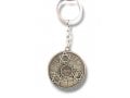 Spinner Key Chain with Revolving Stars of David - Travelers Prayer Words