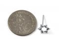 Star of David 925 Sterling Silver Stud Earrings