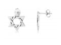 Sterling Silver Earrings - Interlocking Star of David