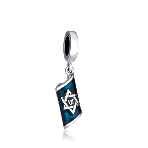 Sterling Silver Mezuzah Style Charm