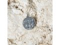 Sterling Silver Pendant Necklace - Ancient Coin Menorah Design